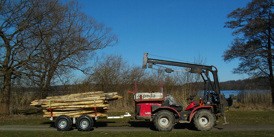 Pælehammer monteret på 4x4