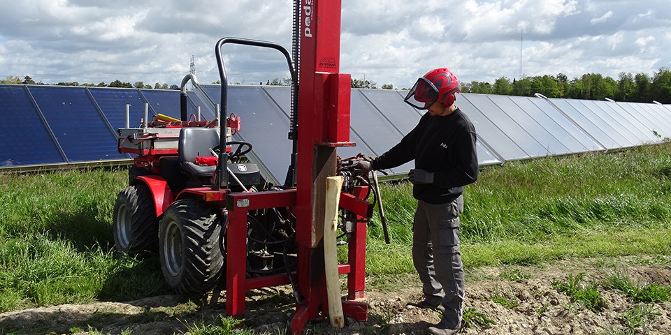 Pælehammer monteret på 4x4